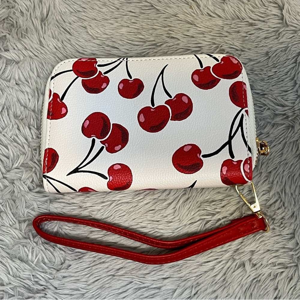 🍒 Cherry printed wallet